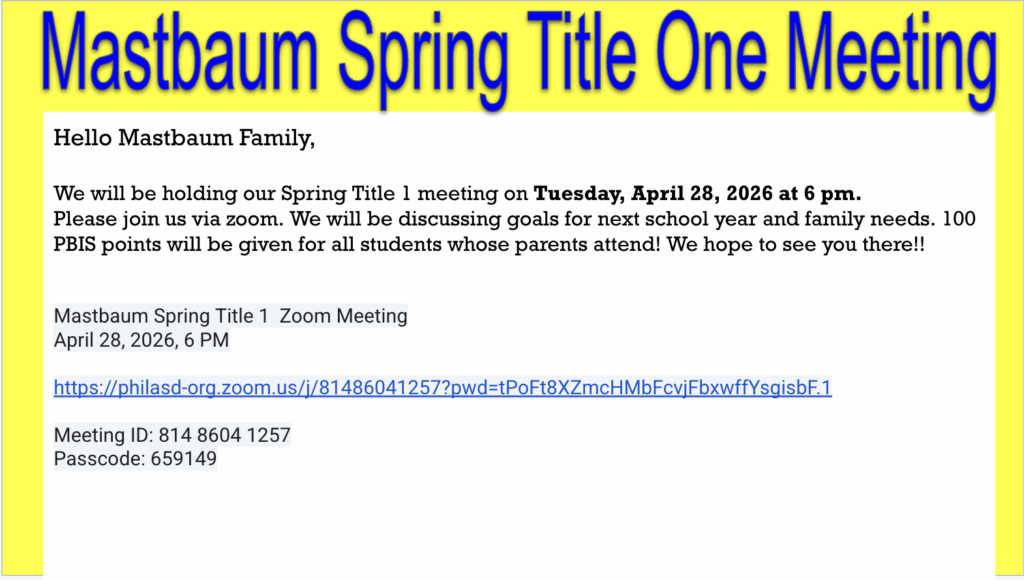 Title 1 Information
